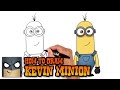 How to draw kevin  despicable me 3