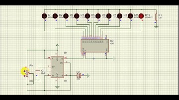 Rangkaian Running LED Dengan IC 555