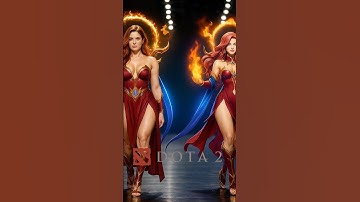 Dota 2 Catwalk — Lina, CM, Windranger, Queen of Pain