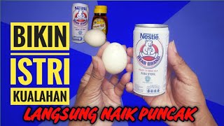 Bikin Istri kualahan, Manfaat & khasiat susu beruang campur madu, telur & cara meraciknya