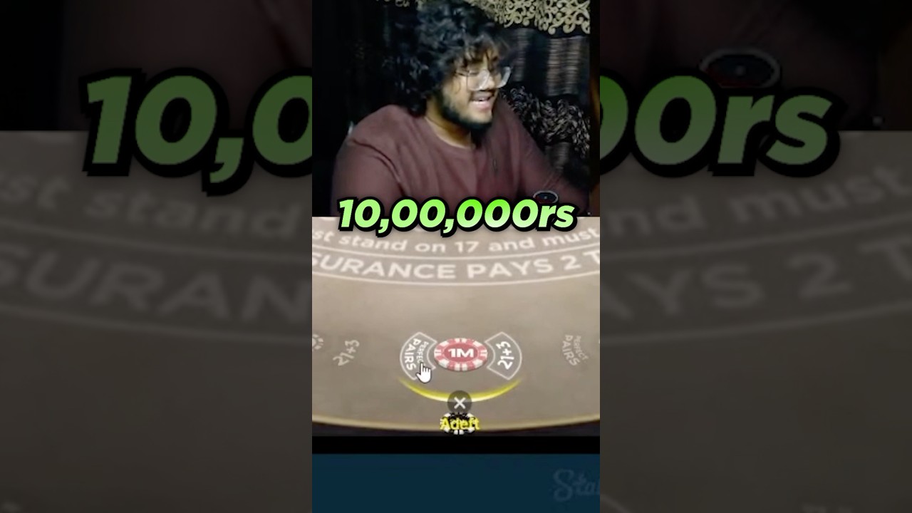 thabet casino ₹10 Lakh on blackjack! 🔥🤑 stake