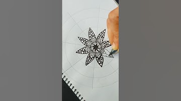 #mandala #tutorial #pattern #art #artist #idea #creative #penart #viralvideo#trending #lipysartyard