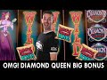 😱 OMG! HIGH LIMIT Diamond Queen 💎 BIG BONUS 💵 FIRST TIME Playing Bills & THRILLS