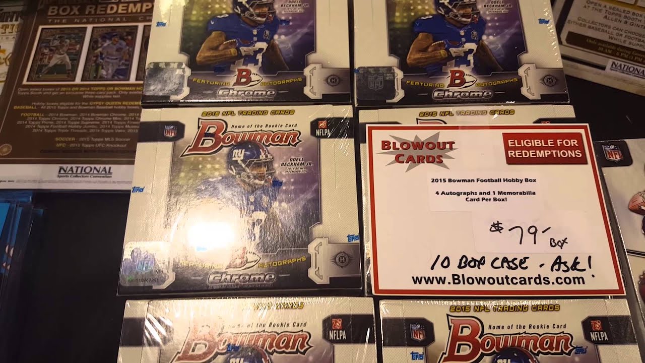 Blowout Sports Cards Display 2015 NSCC Chicago YouTube