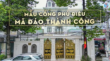 Cổng nhôm đúc Mã Đáo Thành Công sang trọng, ý nghĩa, phù hợp tất cả phân khúc công trình lớn nhỏ
