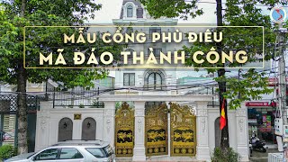 Mẫu cổng biệt thự nhà phố tân cổ điển mái mansard sang trọng, ý nghĩa
