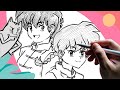 Sketching Ranma 1/2 on Procreate
