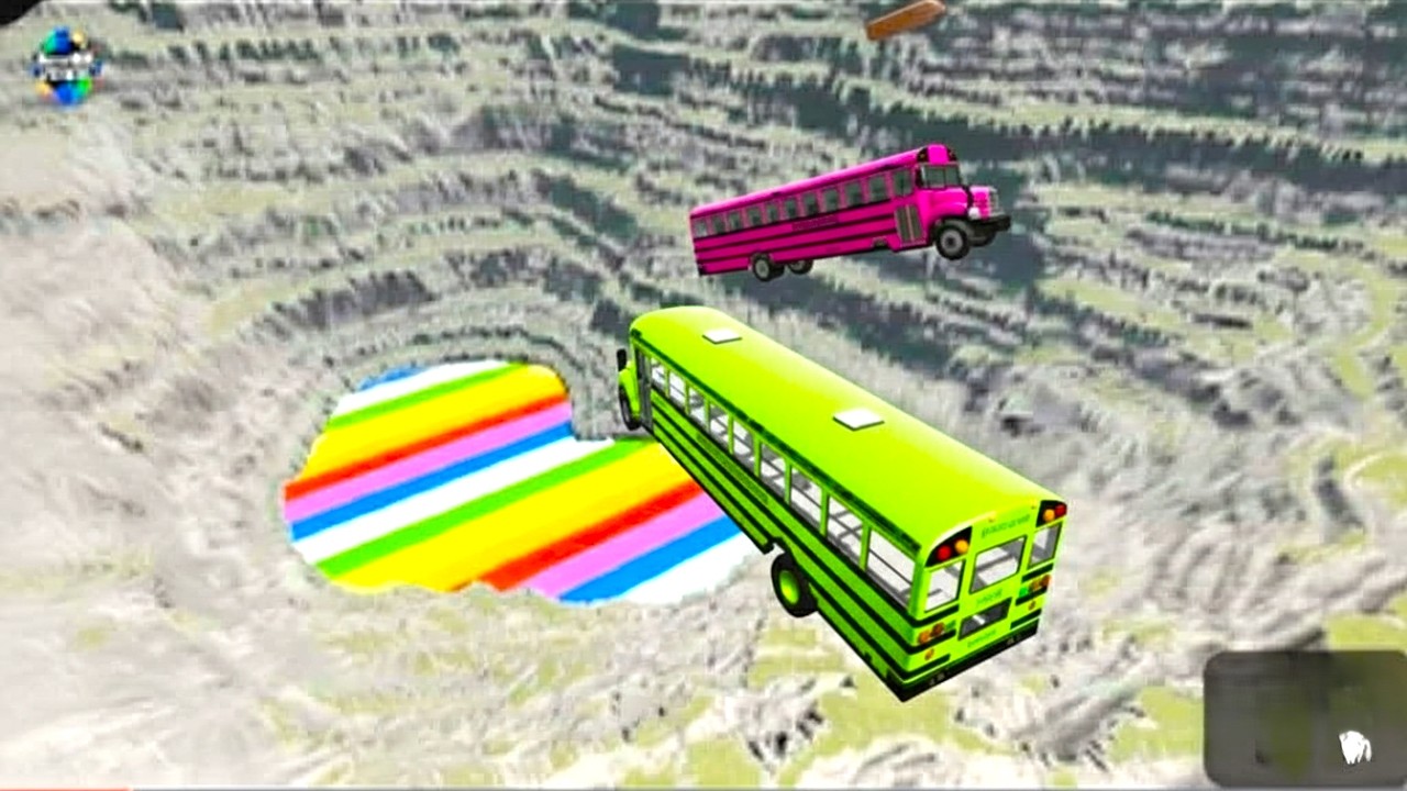 Big AND Small Leap of death play cars Jump Down#44