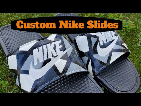 custom nike benassi slides