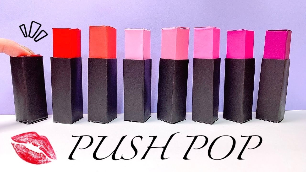 【簡単折り紙】かわいいプッシュポップリップの作り方 POP IT