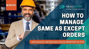 How to Manage Same as Except Projects | ETO Software for D365 Business Central