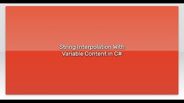 String Interpolation With Variable Content in C#