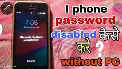Iphone is disabled connect to itunes how to unlock without computer