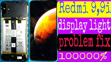 redmi 9i display light problem | redmi 9, 9i display back light problem fix