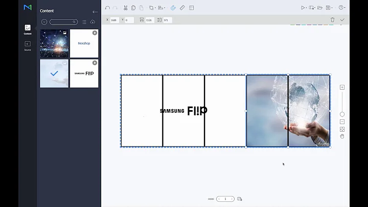 MagicInfo Services explains how to configure a videowall