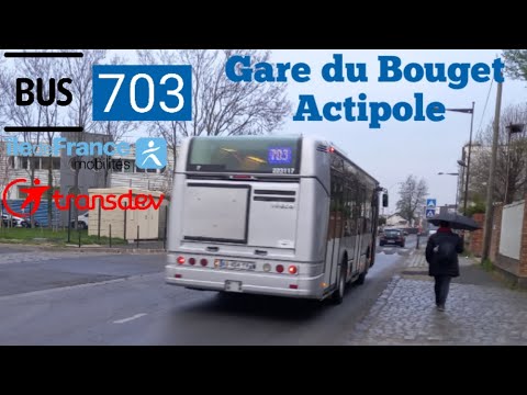 Bus 703 Transdev Citelis 10 3p Le Trajet Entre Gare du Bouget ️Actipole ...