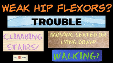 EXERCISE FOR MULTIPLE SCLEROSIS - Improve Your Hip Flexor Strength With This POWERFUL Exercise