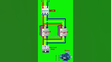 Reverse Forward Motor Control Circuit #electrical #electricalequipment