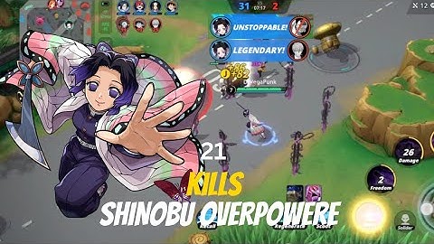 JUMP Assemble: Shinobu Kocho Gameplay ~ English Version MOBA