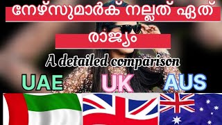 UAE/UK/AUS🇦🇪🇬🇧🇦🇺which country is better for Nurses? നേഴ്‌സുമാർക്ക് നല്ലതു ഏത് രാജ്യം? 🤔👩‍⚕️