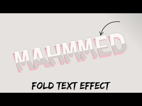 Animation fold Text Effect with source code | Online codes