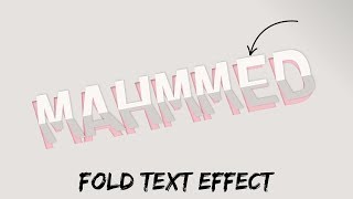 Animation fold Text Effect with source code | Online codes