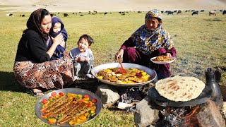 Organic Mountain Village Life Shepherd Mother Cooking Shepherd Food Village Life Of Afghanistan