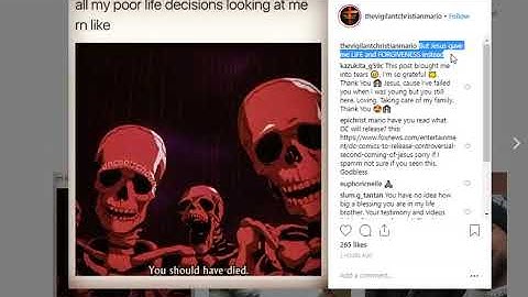 The Not Vigilant Not A Christian Mario mockingly responds to his sexual deviance exposure