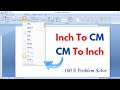 MS Word Me Paper Size Inches Se Centimeters Me Kaise Change Kare | Micosoft Word Tutorial