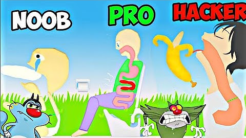 Noob vs Pro vs Hacker - Asmr eat master ! | Oggy and Jack Playing Asmr Games !