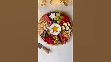 This is how I make a Star Brie Cheese board ideas for Christmas and New Year celebrations✨ #shorts