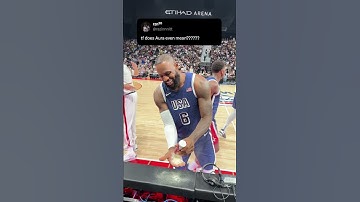 Lebron James’ signature powder toss with Team USA 🤩 #shorts #olympics