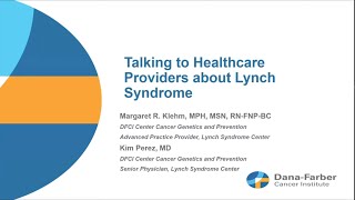 Talking with Healthcare Providers about Lynch Syndrome