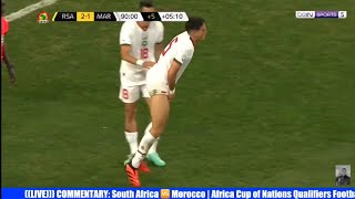 Nayef Aguerd: Soccer Nutshot. South Africa vs. Morocco. 17/06/2023. Pelotazo en los huevos.