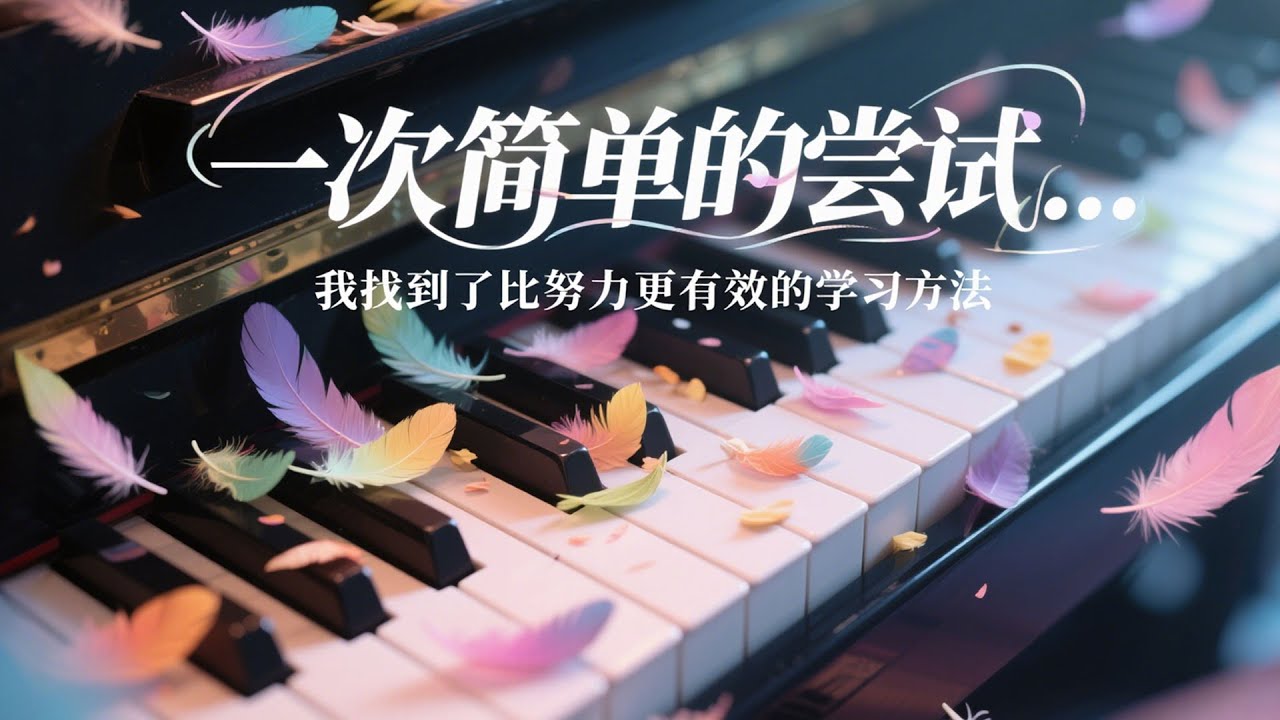 一次简单的尝试，我找到了比努力更有效的学习方法！#piano