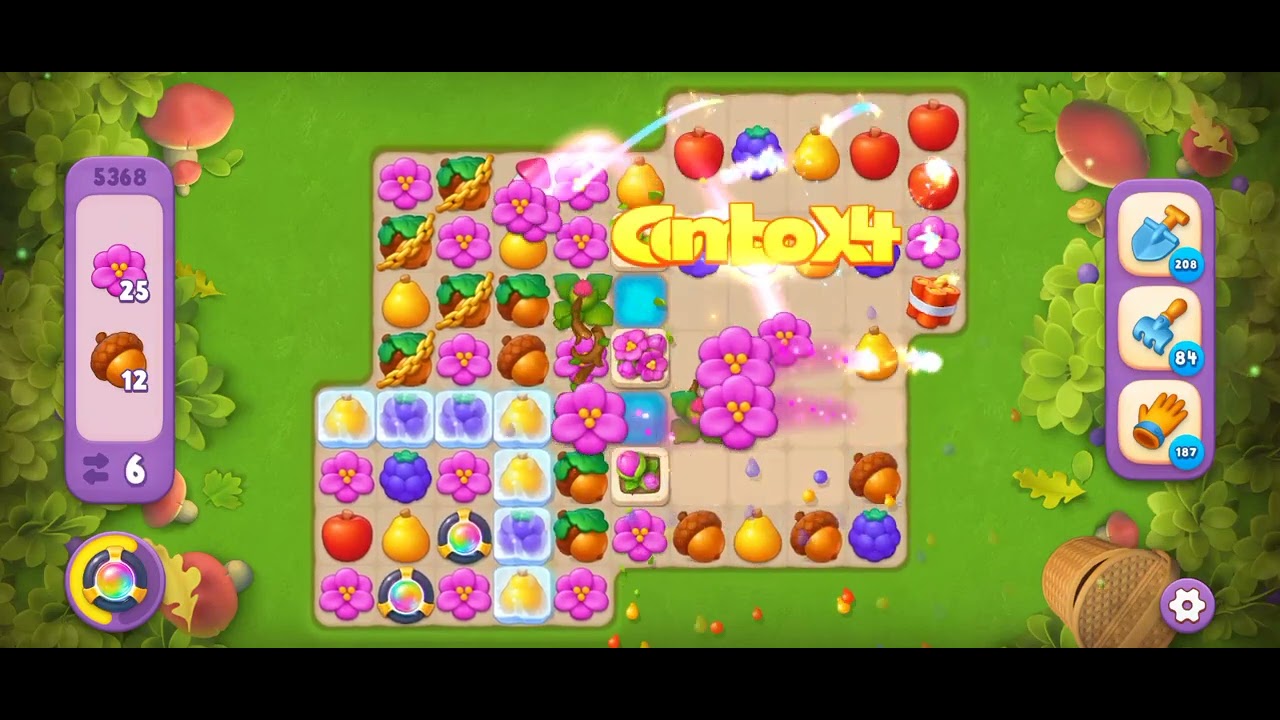 Gardenscapes Level 5368 [Super Hard Level] #androidgameplay