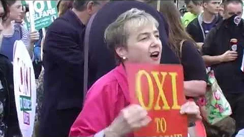 Kate Hudson Campaign for Nuclear Disarmament Peoples Assembly Emergency Buget Demonstration 08 07 15