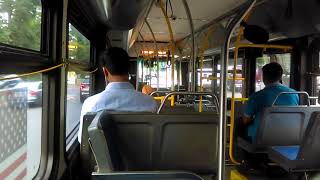 Nice Bus Transportation Riding Inside 2015 New Flyer Xn40 On N20H