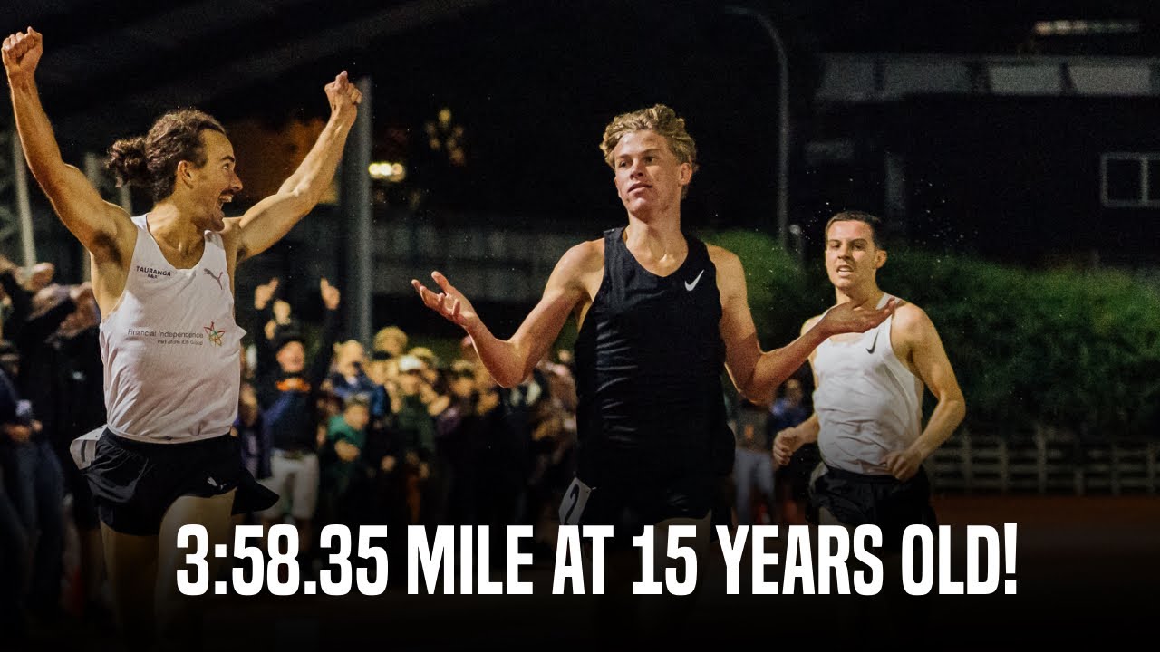 Youngest Sub-4 Miler Ever! Sam Ruthe Runs 3:58.35 Mile At 15 Years Old | Race Highlights