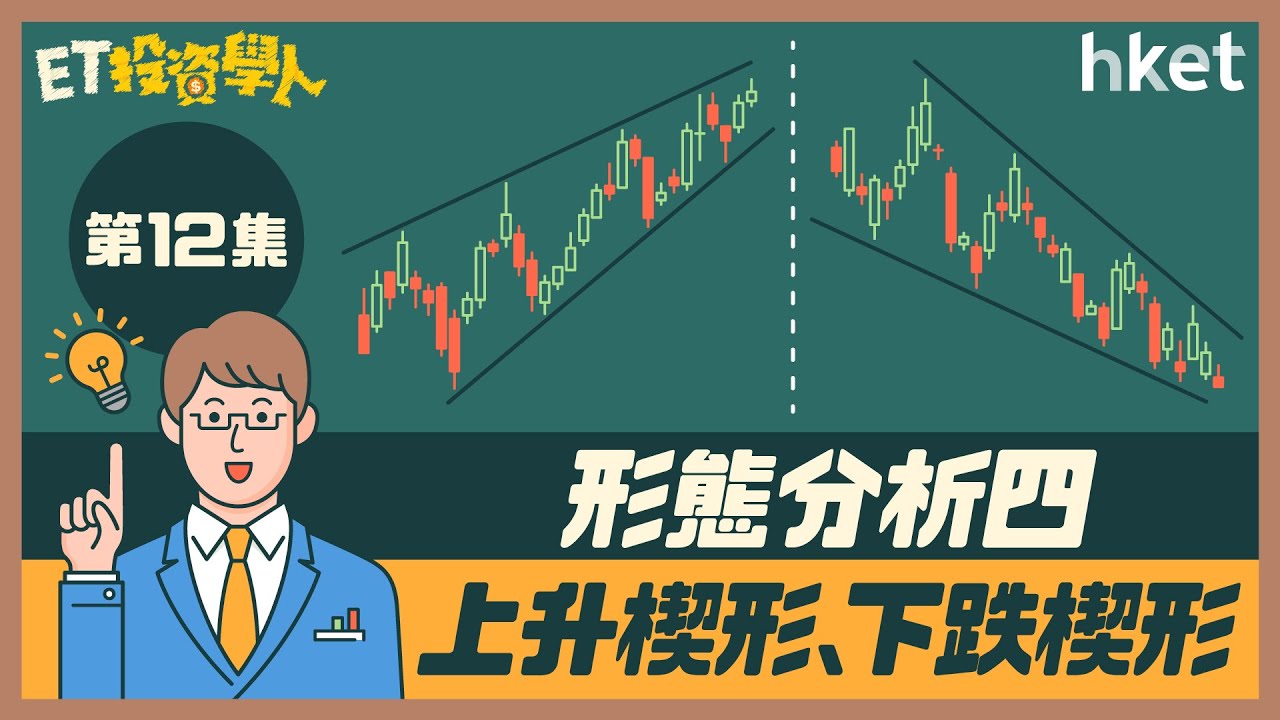 【ET投資學人】第十二集：形態分析四：上升楔形、下跌楔形