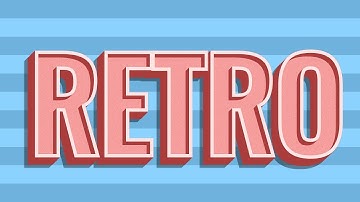 How to Design Retro Text Effect in Gravit Designer. Applying Long Shadow to the Text
