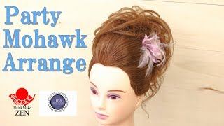 モヒカンアレンジの新製法。party mohawk hair arrangement /ZENヘアアレンジ147