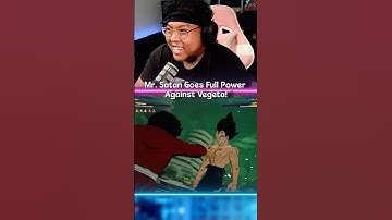 Mr. Satan Goes Full Power Against Vegeta!
