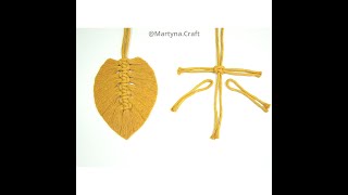 How to make a Macrame Feather 2nd pattern #shorts
