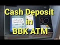 How to deposit cash in bbk atm    bbk atm    