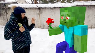 Minecraft in Real Life | love story | Minecraft Animation