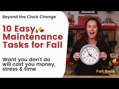 Fall Home Maintenance Checklist - 10 Easy Tasks