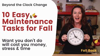 Fall Home Maintenance Checklist - 10 Easy Tasks