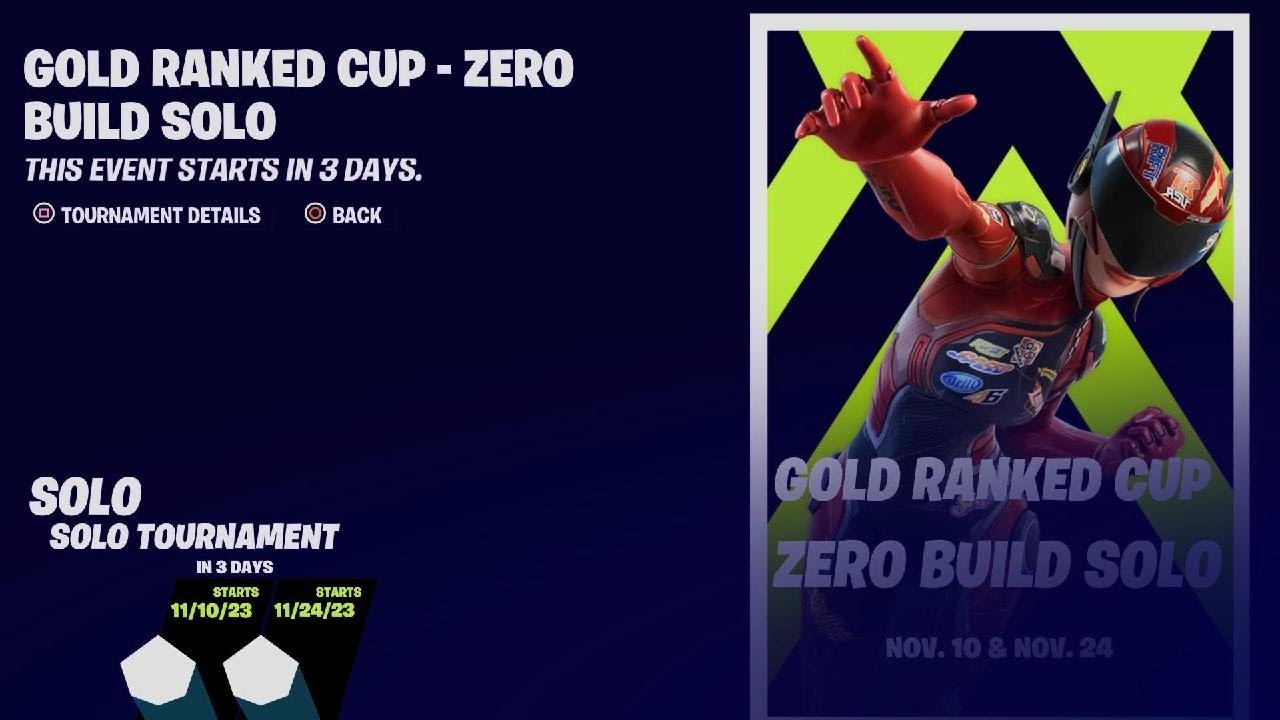 How Many Points To Win The Gold Ranked Cup Zero Build Solo 