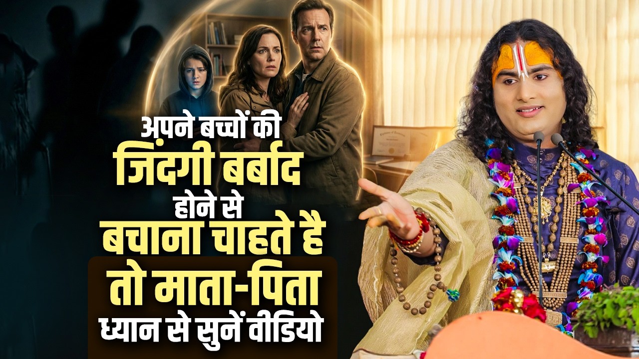 अपने बच्चों की जिंदगी बर्बाद होने से बचाना चाहते है तो माता-पिता जरूर सुनें वीडियो | अनिरुद्धाचार्य